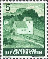 Liechtenstein Mi.Nr. 157 Freim. Kapelle Masescha (5)