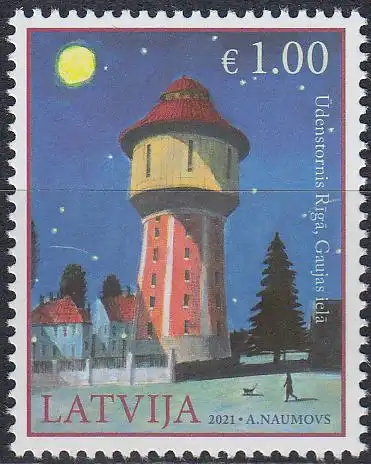Lettland MiNr. 1126 Wasserturm, Riga (1,00)