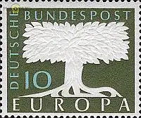 D,Bund Mi.Nr. 294 Europa 57 Wz.5, Baum (10)