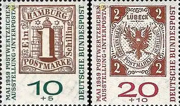 D,Bund Mi.Nr. 310-311a Interposta, Hamburg (2 Werte)