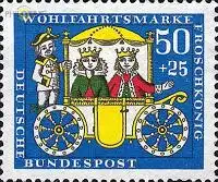 D,Bund Mi.Nr. 526 Wohlfahrt 66 Froschkönig mit Kutsche (50+25)