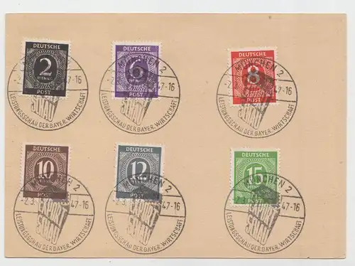 D,All.Bes.,Gem, Mi.Nr. P 954 I. Kontrollratsausgabe und Marken ...