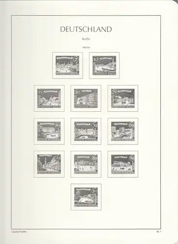 Leuchtturm Vordruckblatt OHNE Klemmtaschen Berlin 62.1