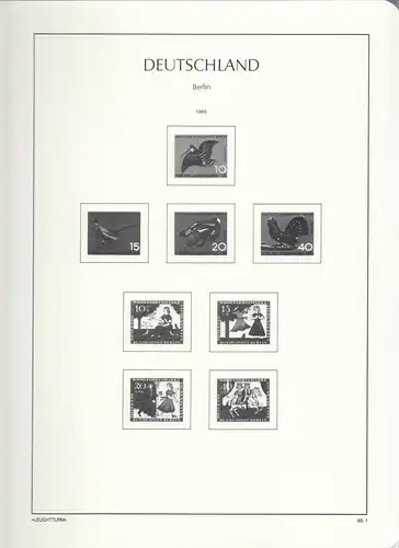 Leuchtturm Vordruckblatt OHNE Klemmtaschen Berlin 65.1