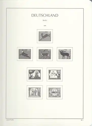 Leuchtturm Vordruckblatt OHNE Klemmtaschen Berlin 66.1