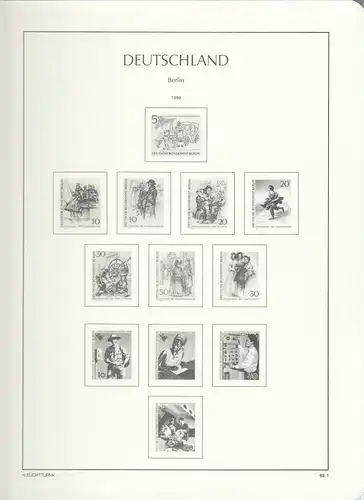 Leuchtturm Vordruckblatt OHNE Klemmtaschen Berlin 69.1