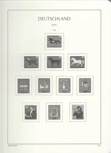 Leuchtturm Vordruckblatt OHNE Klemmtaschen Berlin 69.2