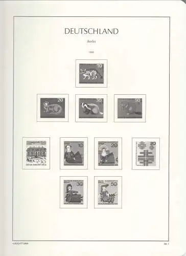 Leuchtturm Vordruckblatter Berlin 1960-1969 OHNE Klemmtaschen 