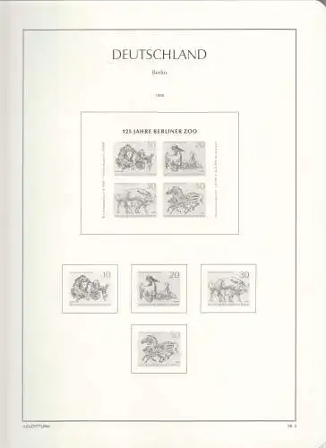 Leuchtturm Vordruckblatter Berlin 1960-1969 OHNE Klemmtaschen 