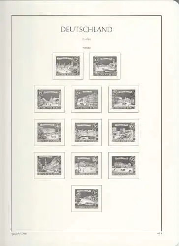 Leuchtturm Vordruckblatter Berlin 1960-1969 OHNE Klemmtaschen 