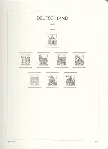 Leuchtturm Vordruckblatter Berlin 1960-1969 OHNE Klemmtaschen 