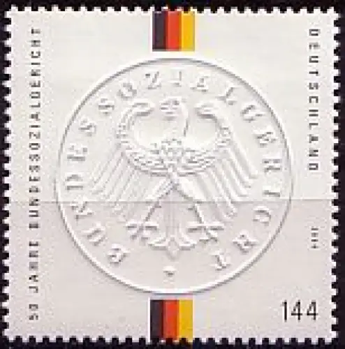D,Bund Mi.Nr. 2422 Bundessozialgericht, Prägestempel des Gerichts (144)