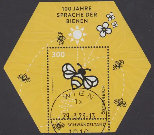 Österreich MiNr. Block 142 Die Sprache der Bienen