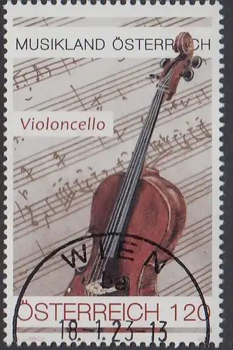 Österreich MiNr. (noch nicht im Michel) Violoncello(120)