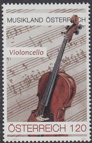 Österreich MiNr. (noch nicht im Michel) Violoncello(120)