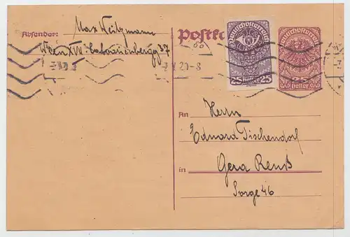 Österreich, Postkarte P240 + MiNr. 280, Wappenadler