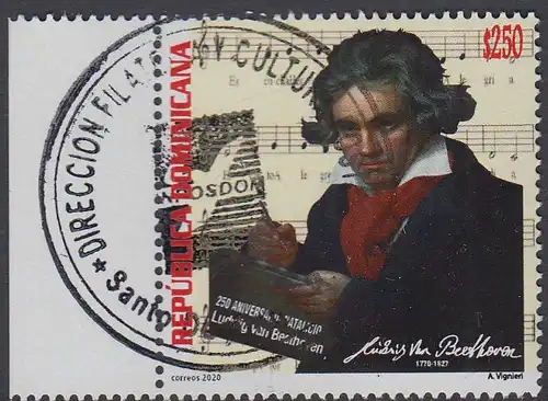 Dominikanische Rep. MiNr. (noch nicht im Michel) 200. Geb. Ludwig van Beethoven