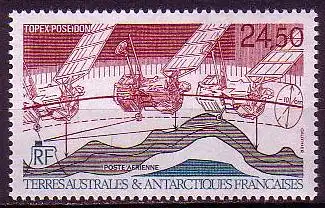 Franz. Geb. i.d. Antarktis Mi.Nr. 292 Satellit "Topex Poseidon" (24,50)