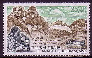 Franz. Geb. i.d. Antarktis Mi.Nr. 309 Forschungslaboratorium (25,40)
