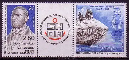Franz. Geb. i.d. Antarktis Mi.Nr. Zdr.324-25 Französische Marine