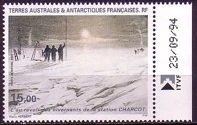 Franz. Geb. i.d. Antarktis Mi.Nr. 337 Abschied von d. Winterbesatzung (15,00)