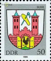 D,DDR Mi.Nr. 2938 Stadtwappen, Suhl (50)