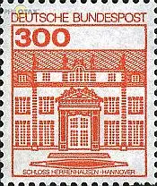 D,Bund Mi.Nr. 1143AII Burgen u.Schl.gez.Ldr., Schloss Herrenhausen (300)