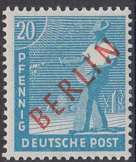 Berlin Mi.Nr. 26 Rotaufdruck (20)