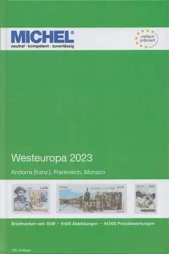Michel Europa Katalog Band 3 - Westeuropa 2023, 108. Auflage