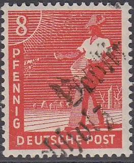 D, SBZ Mi.Nr. 168I (32a) Freim. mit Bezirkshandstempel-Aufdruck (8)