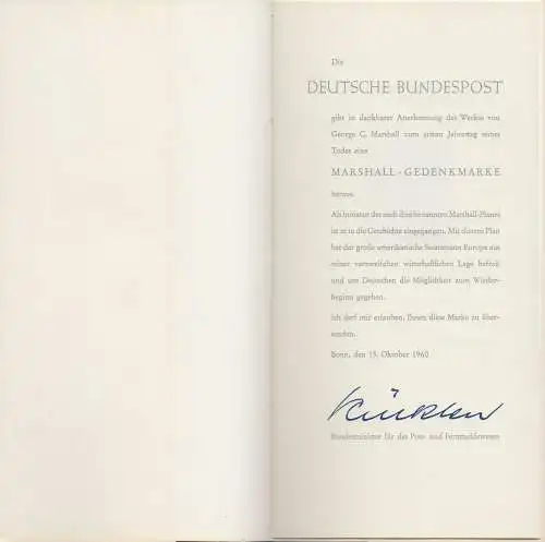 D,Bund Mi.Nr. 344 George C. Marshall (** + o)