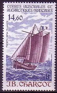 Franz. Geb. i.d. Antarktis Mi.Nr. 228 Segelschiff "J. B. Charcot" (14,60)