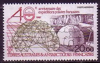 Franz. Geb. i.d. Antarktis Mi.Nr. 231 40. J. der franz. Polarexpedition (20,00)