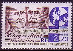 Franz. Geb. i.d. Antarktis Mi.Nr. 255 Henry und René Bossière (2,20)