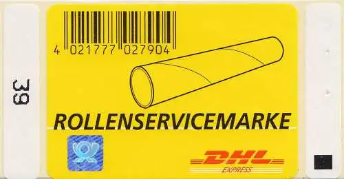 D,Bund Mi.Nr. 2 - DHL-EXPRESS Rollenservicemarke mit Hologrammfolie