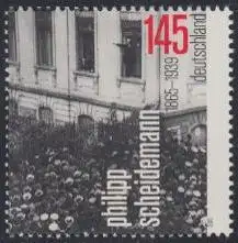 D,Bund Mi.Nr. 3165 150.Geb. Philipp Scheidemann (145)