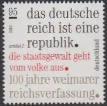 D,Bund MiNr. 3488 Weimarer Reichsverfassung (95)