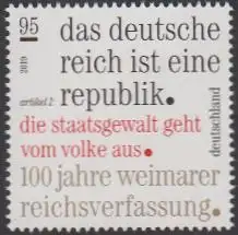 D,Bund MiNr. 3488 Weimarer Reichsverfassung (95)