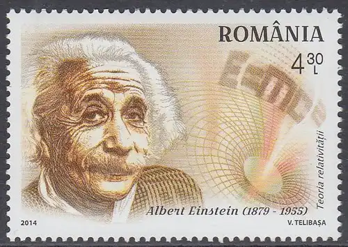 Rumänien Mi.Nr. 6910 Erfinder, Albert Einstein (4,30)