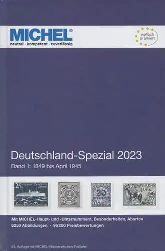 Michel Katalog Deutschland Spezial 2023 Band 1, 53. Auflage 
