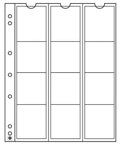 NUMIS - Münzhülle Numis 44: 12 Fächer für Münzen bis 44 mm Durchmesser