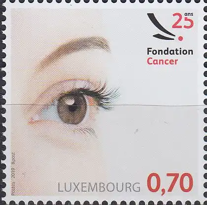 Luxemburg MiNr. 2194, Krebsstiftung „Fondation Cancer“ (0,70)