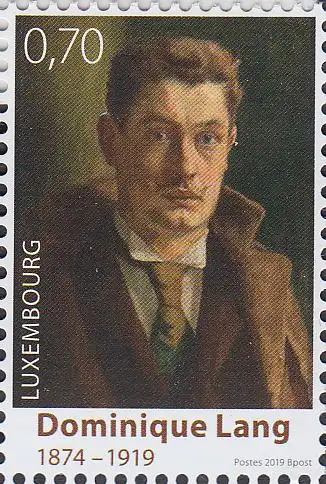 Luxemburg MiNr. 2193, Selbstporträt von Dominique Lang (0,70)