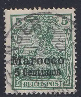 Deutsche Auslandspostämter, Marokko MiNr 8 II, gestempelt