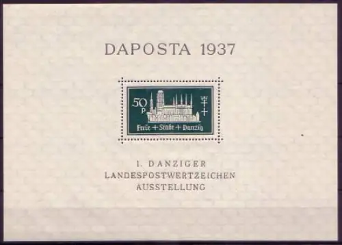D, Danzig Mi.Nr. Block 1 DAPOSTA 1937