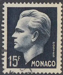 Monaco Mi.Nr. 425 Freim. Fürst Rainier III blauschwarz (15)