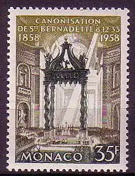 Monaco Mi.Nr. 598 Marienerscheinung Lourdes, Feierlichkeit in Peterskirche (35)