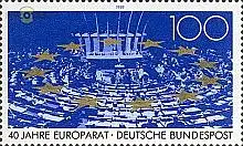 D,Bund Mi.Nr. 1422 40 J. Europarat (100)