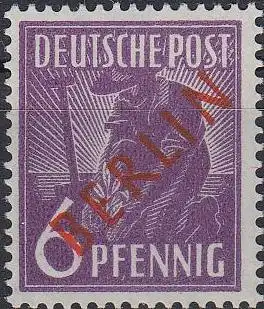 Berlin Mi.Nr. 22 Rotaufdruck (6)