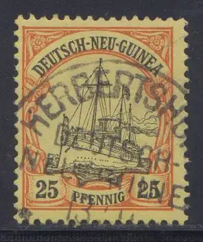 Deutsche Kolonien, Dtsch-Neuguinea MiNr. 11, Kaiseryacht "Hohenzollern", gest.